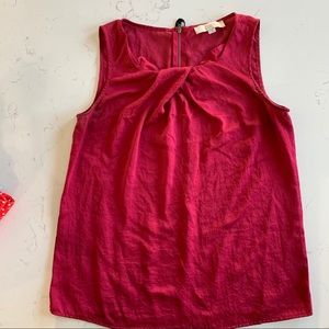 Loft Wine Sleeveless Blouse SiZe M